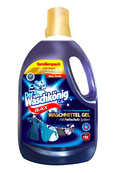Waschkönig prací gel 110 dávek Black 3,305 l