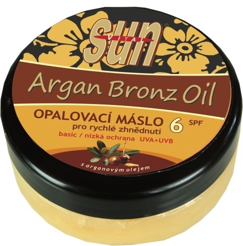 Vivaco Sun opalovací máslo s Bio-arganovým olejem SPF6 200 ml
