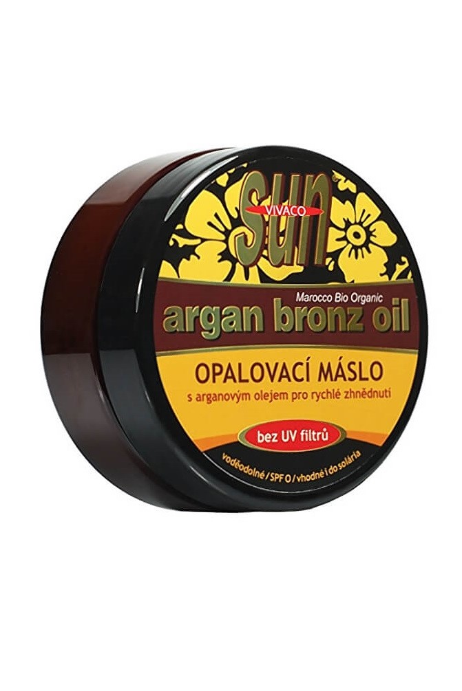 Vivaco Sun opalovací máslo s Bio-arganovým olejem a a betakarotenem SPF0 200 ml
