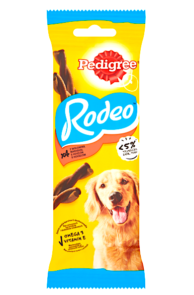 Pedigree Rodeo s hovězím masem 4 ks 70 g