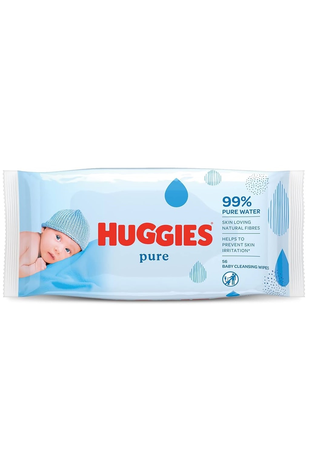 Huggies vlhčené ubrousky 56 ks Pure