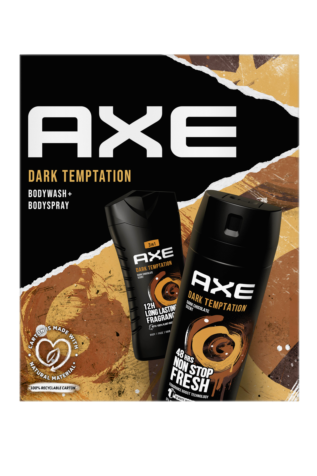 Axe dárková kazeta Dark Temptation (sprchový gel 250 ml + deodorant 150 ml)