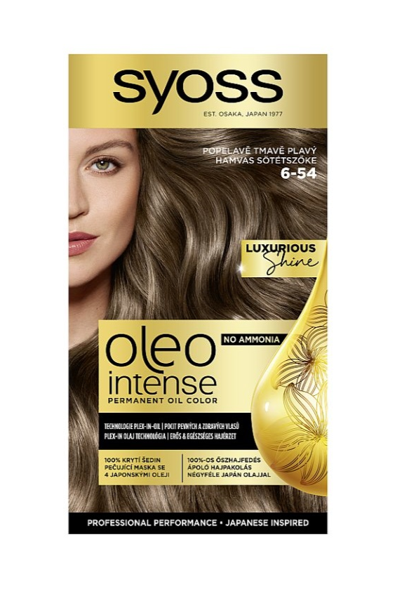 Syoss barva na vlasy Oleo Intense 6-54 Popelavě Tmavě Plavý
