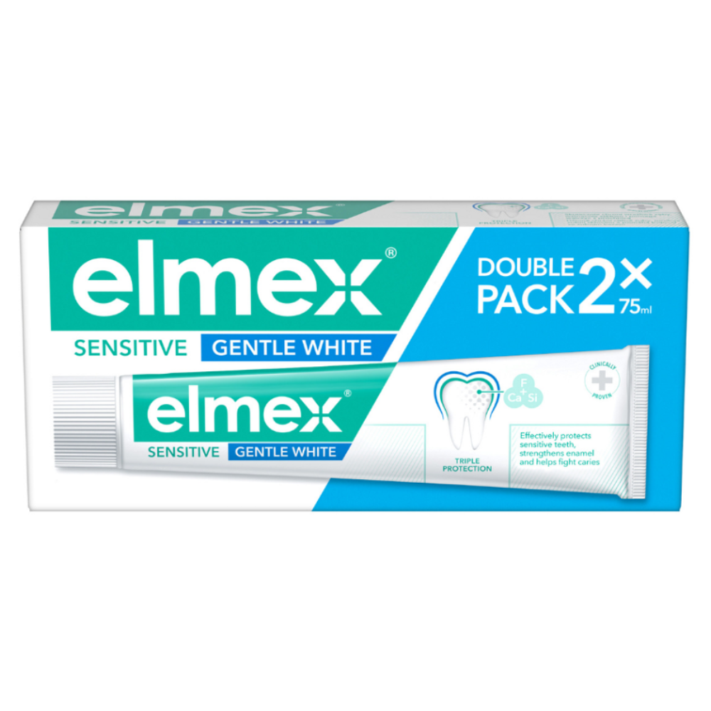 Elmex zubní pasta 2 x 75 ml Sensitive Gentle White