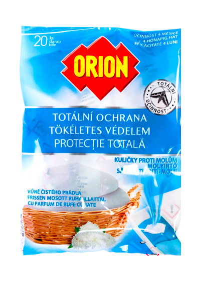 Orion kuličky proti molům 20 ks Čisté prádlo