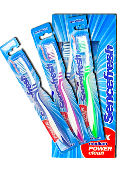 Sence fresh zubní kartáček Power clean medium 1 ks