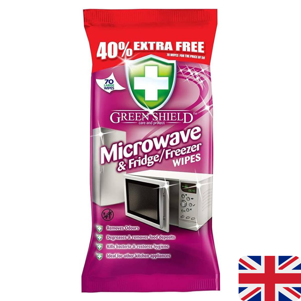 Green Shield čistící ubrousky na kuch. spotřebiče 70 ks Microwave/Fridge/Freezer