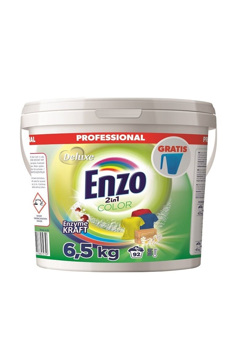 Deluxe Enzo Professional prací prášek 92 dávek Color 6,5 kg