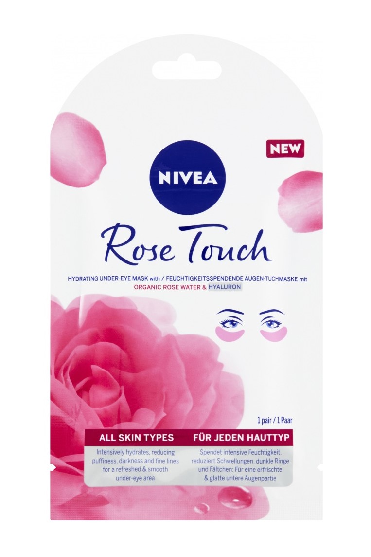 Nivea gelová maska pod oči Rose Touch