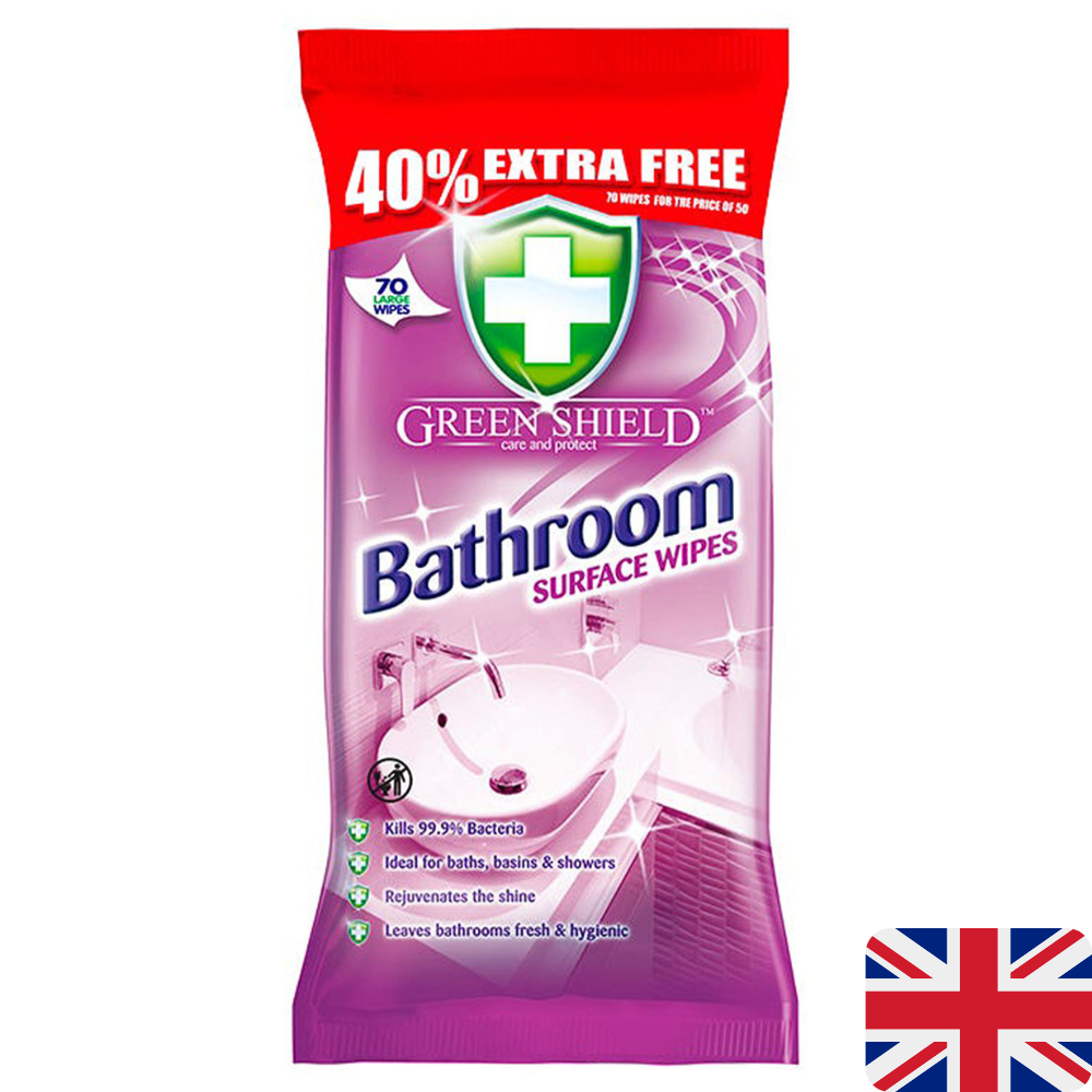 Green Shield čistící ubrousky 70 ks Bathroom