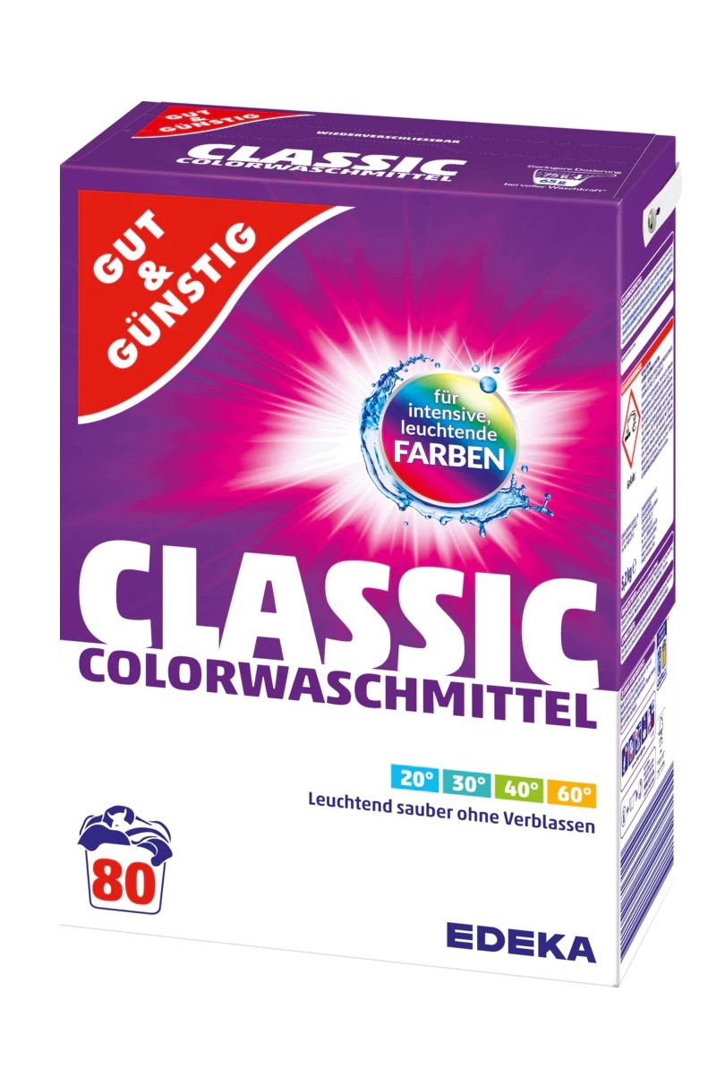 Gut & Günstig prací prášek 80 dávek Classic Color 5,2 kg