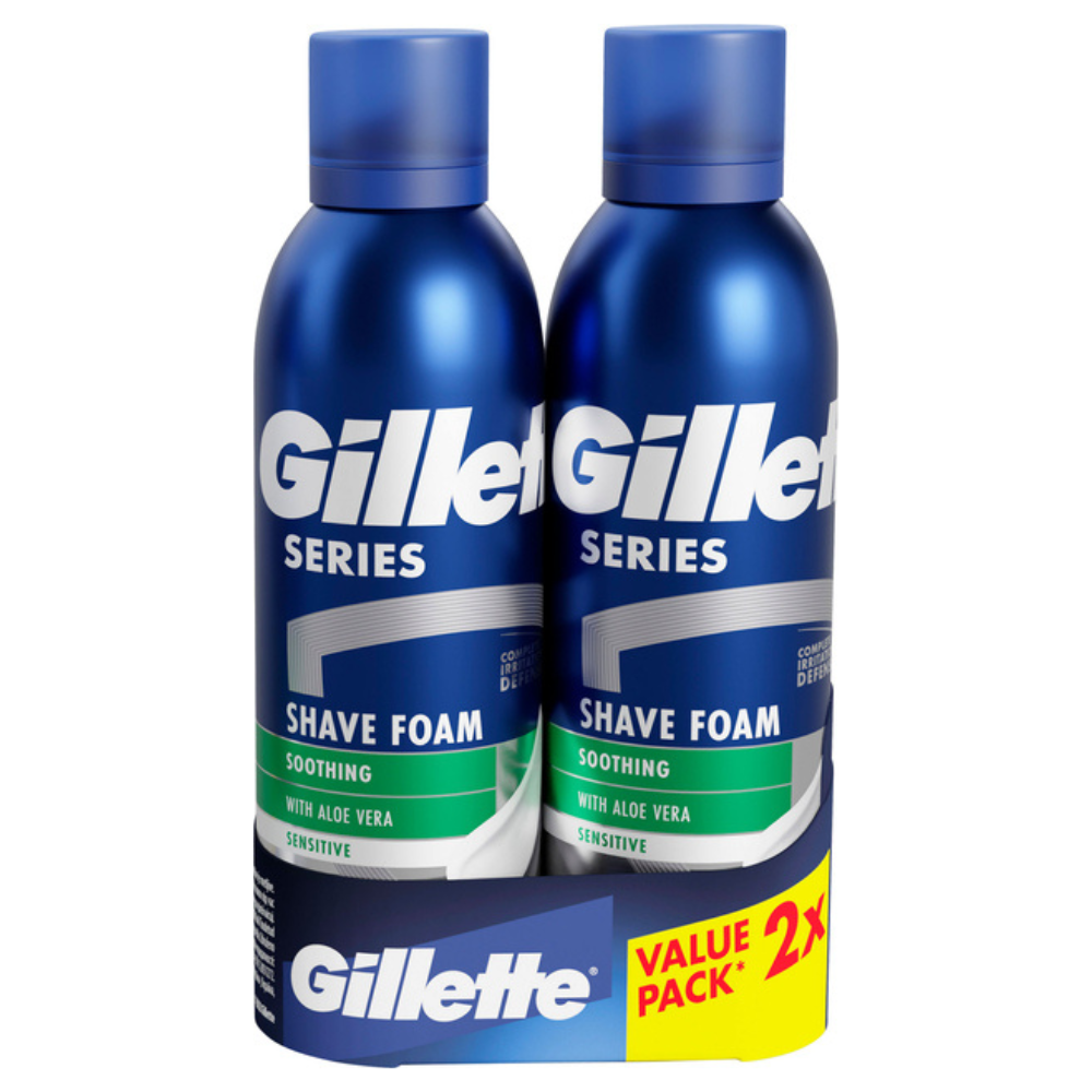 Gillette pěna na holení 2 x 200 ml Series Sensitive