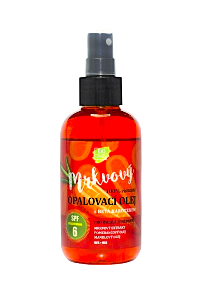 Vivaco Bio mrkvový opalovací olej s Beta Karotenem SPF6 150 ml