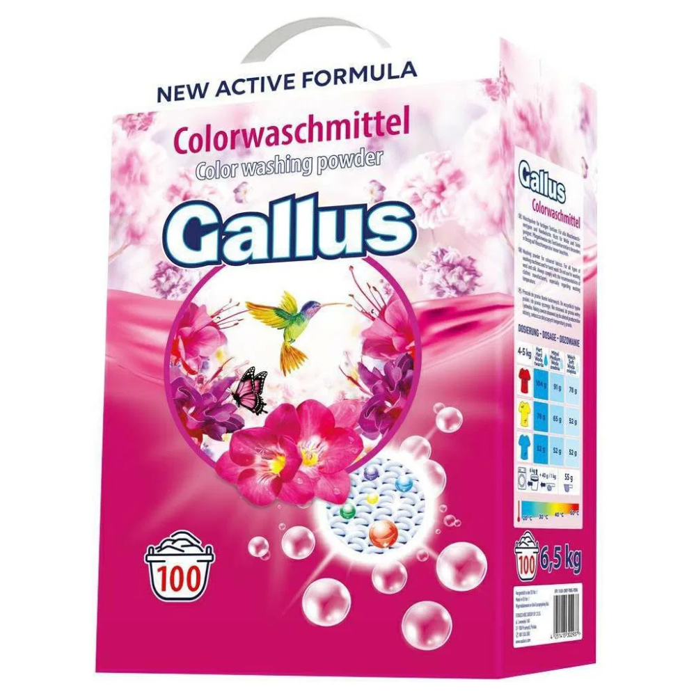Gallus prací prášek 100 dávek Color 6,5 kg