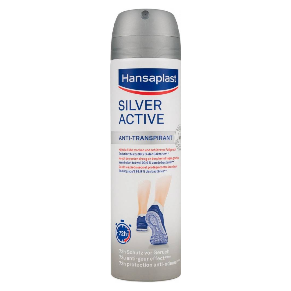 Hansaplast Silver Active antiperspirant spray na nohy 150 ml