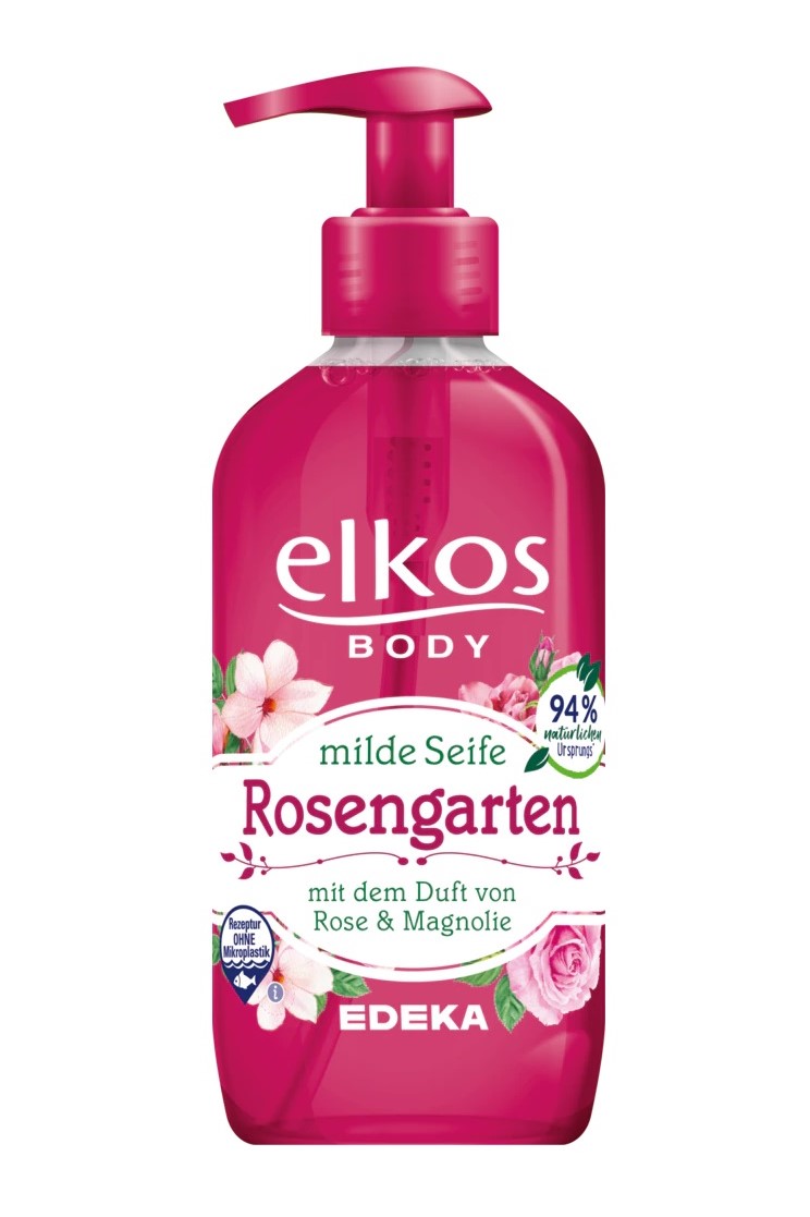 Elkos Body tekuté mýdlo s dávkovačem 350 ml Rosengarten