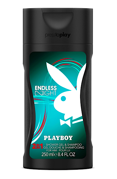 Playboy 2v1 sprchový gel + šampon 250 ml Endless Night