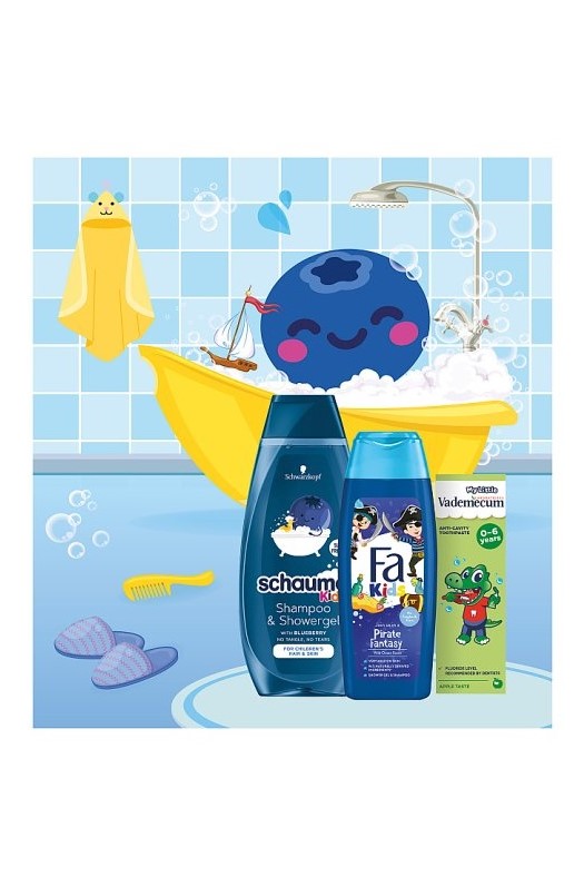 Kids dárková kazeta Boy (sprchový gel 250 ml+šampon 250 ml+zubní pasta 50 ml)