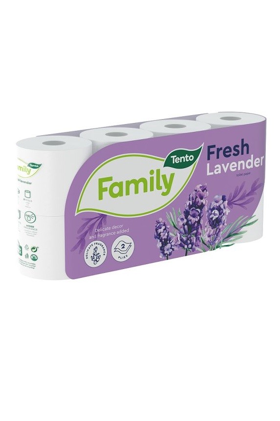 Tento toaletní papír 8 ks Fresh Lavender 2-vrstvý