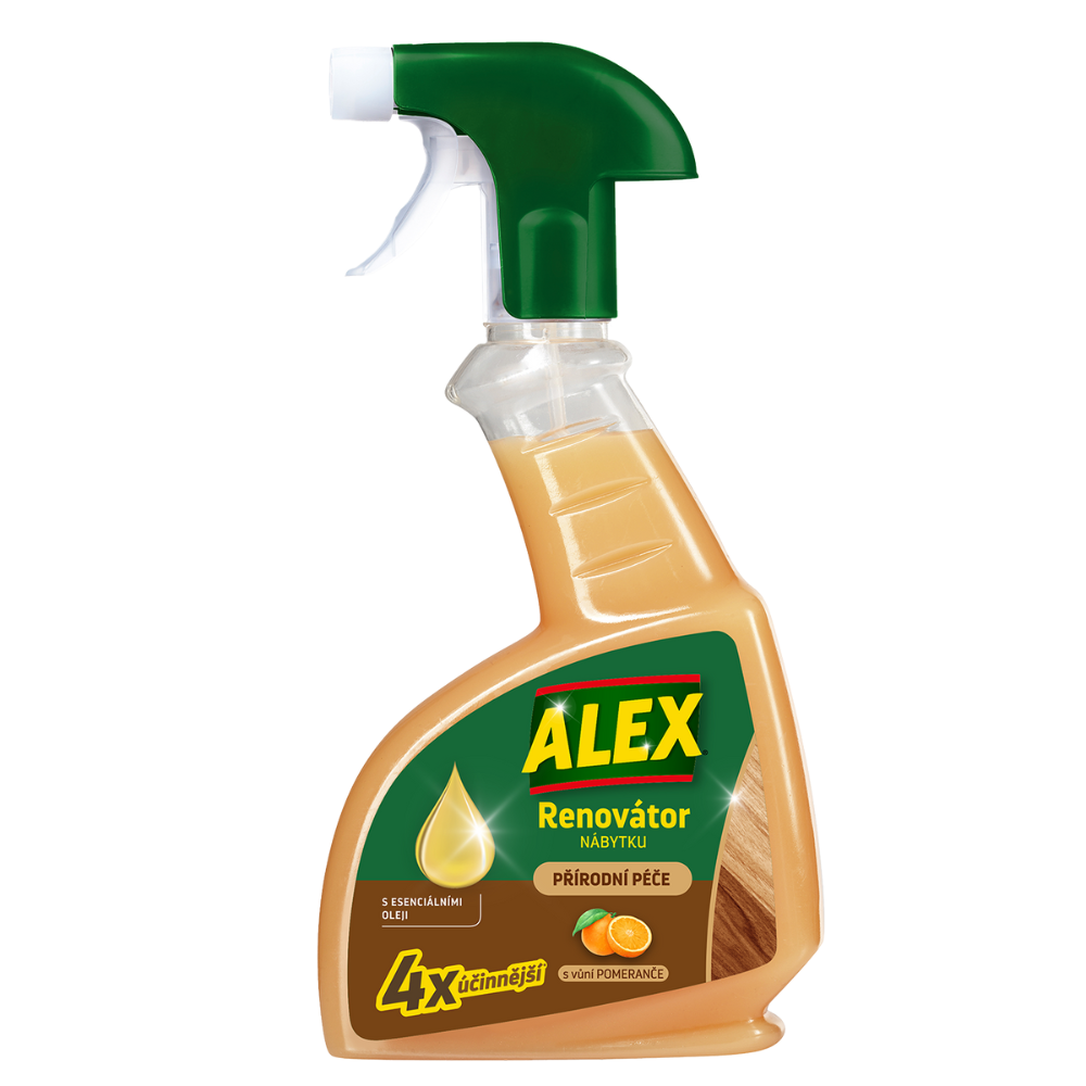 Alex renovátor nábytku 375 ml Přírodní péče s vůní pomeranče