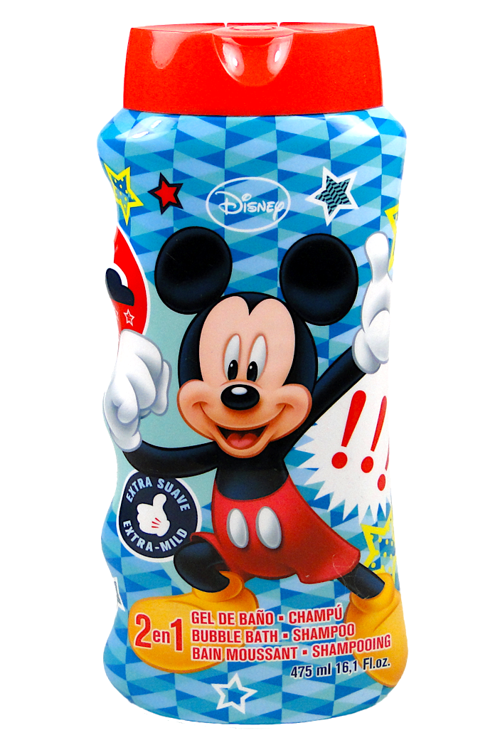 Disney 2v1 pěna do koupele + šampon 475 ml Mickey Mouse