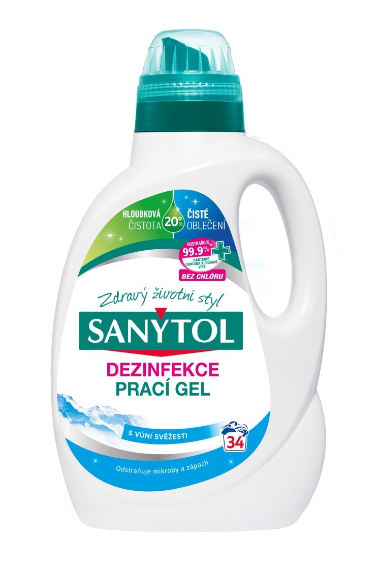 Sanytol gel 34 pracích dávek Dezinfekce 1,7 l s vůní svěžesti