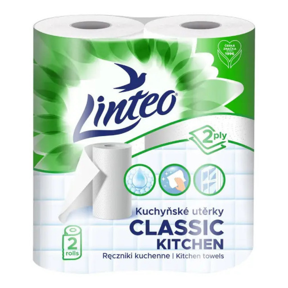 Linteo papírové utěrky 2 ks Classic 2-vrstvé
