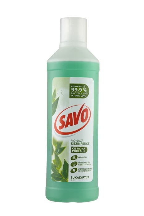 Savo bez chloru dezinfekční čistič na podlahy 1000 ml Eukalyptus