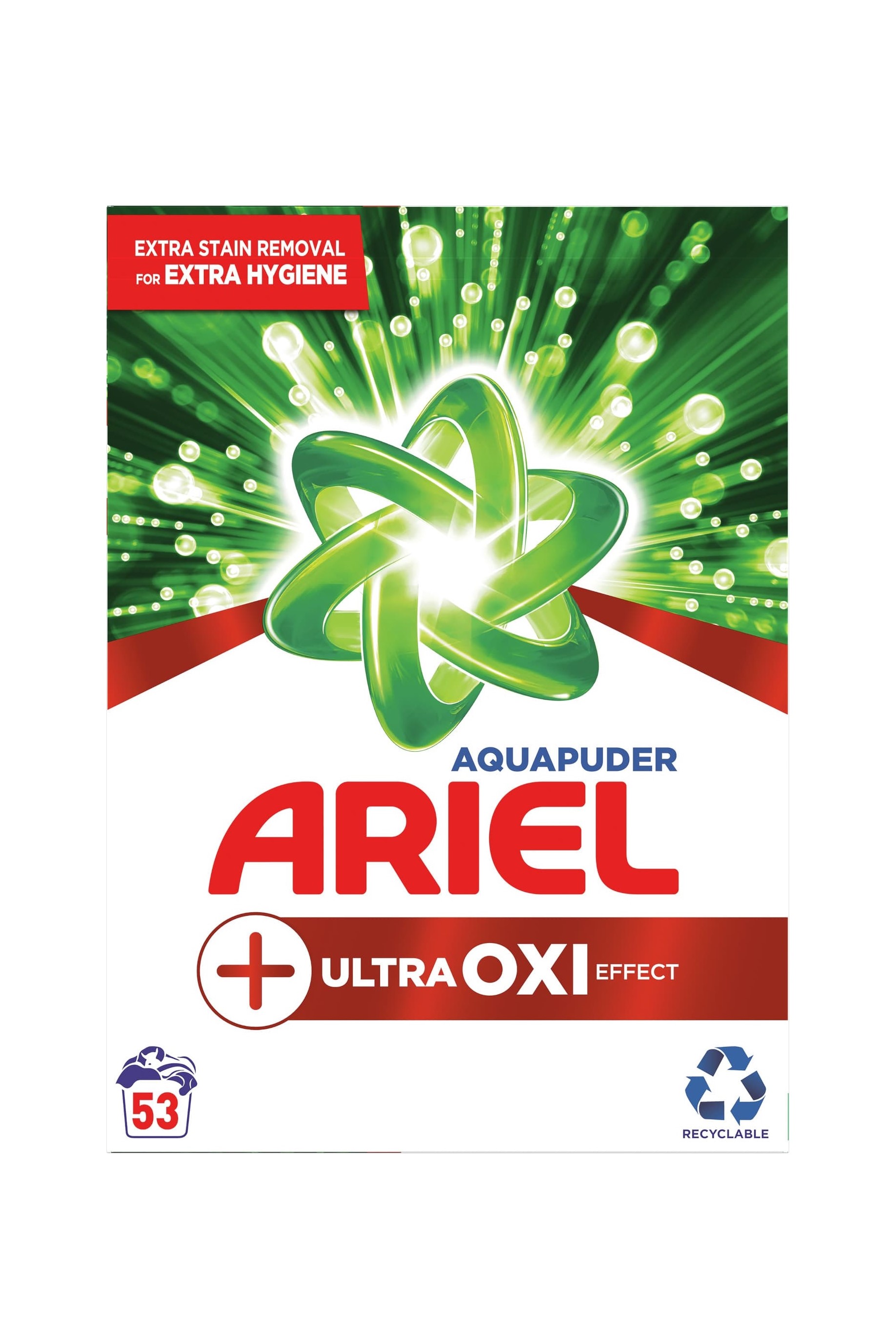 Ariel prací prášek 53 dávek Ultra Oxi Effect 3,975 kg