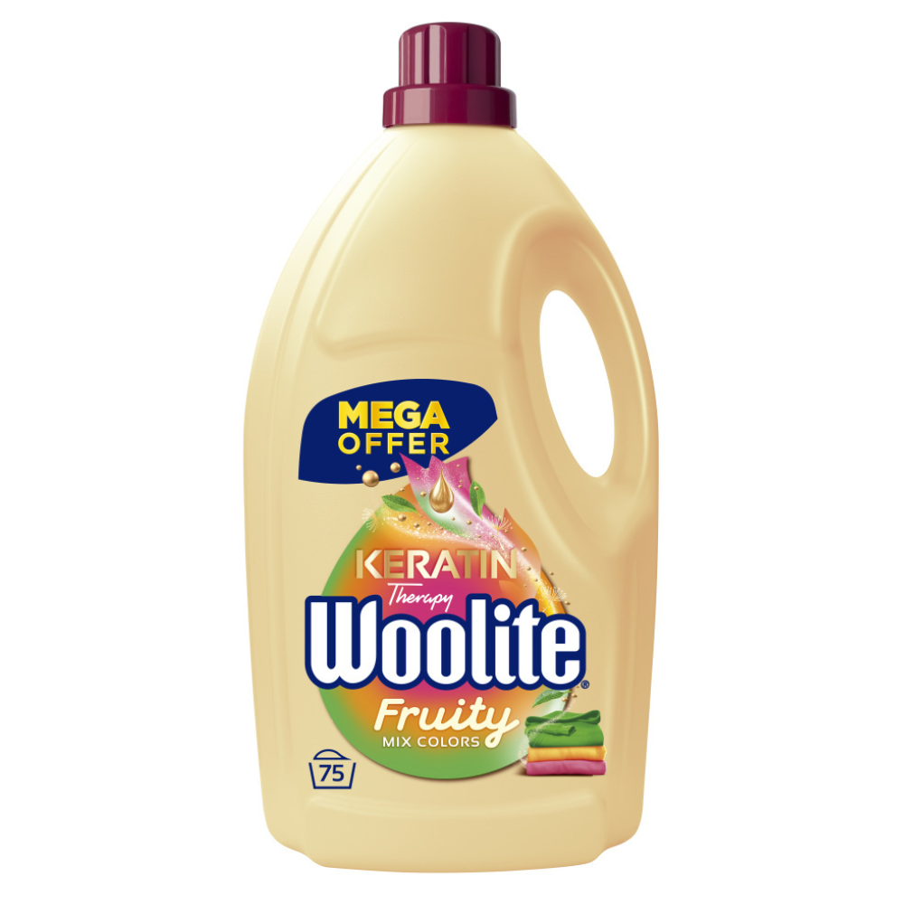 Woolite prací gel 75 dávek Mix Colors Fruity 4,5 l