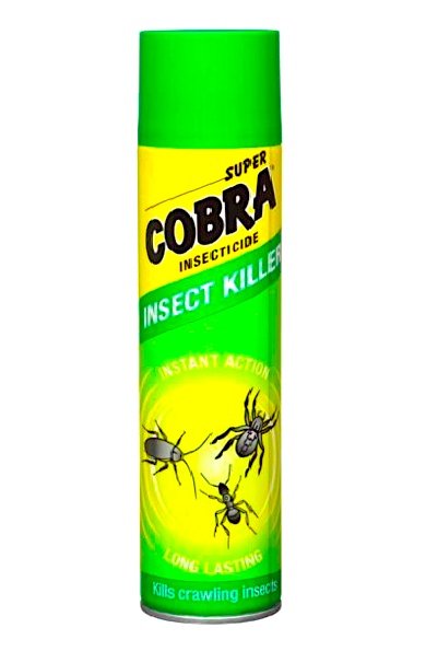 Super Cobra zabiják hmyzu 400 ml Lezoucí hmyz (Kills crawiling insects)
