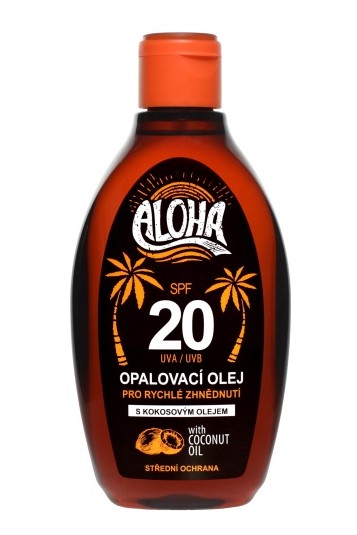 Aloha opalovací olej s Kokosovým olejem SPF20 200 ml