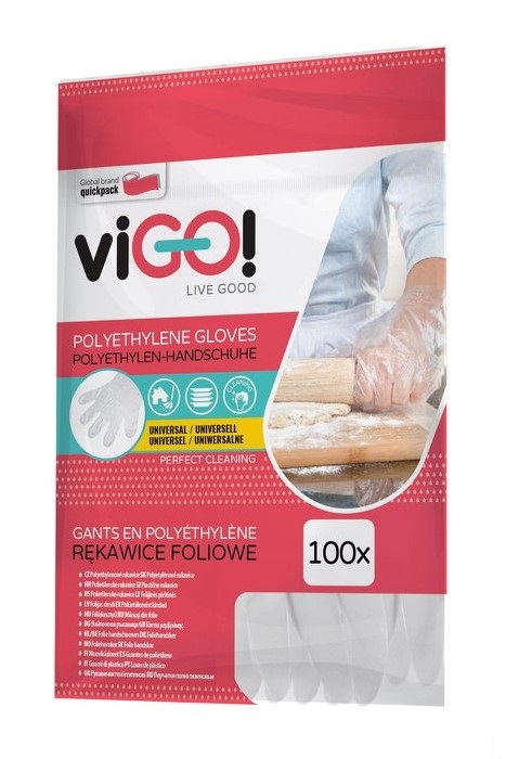 Vigo! jednorázové polyethylenové rukavice 100 ks