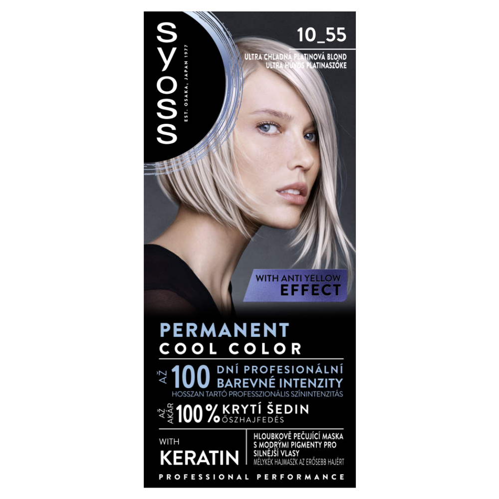 Syoss barva na vlasy Professional Performance 10-55 Ultra chladná platinová blond