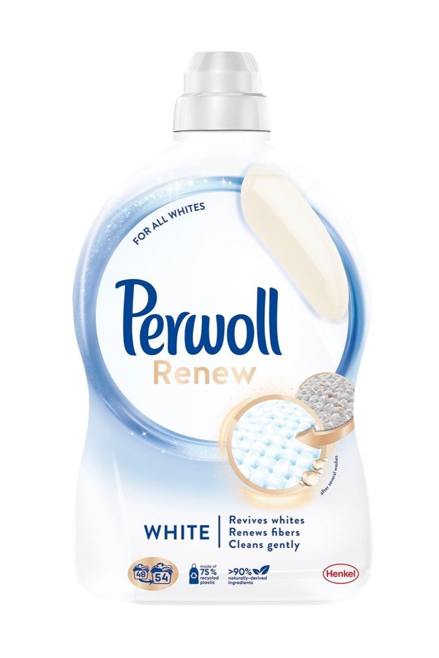 Perwoll gel 54 pracích dávek Renew White 2970 ml