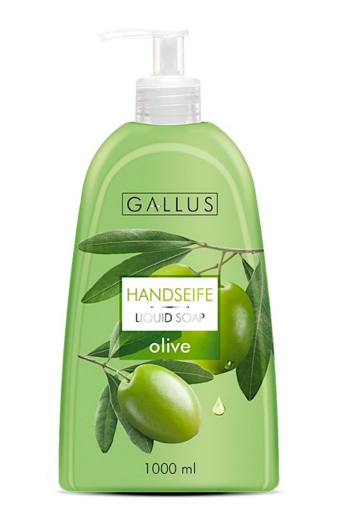 Gallus tekuté mýdlo s pumpičkou 1 l Oliva