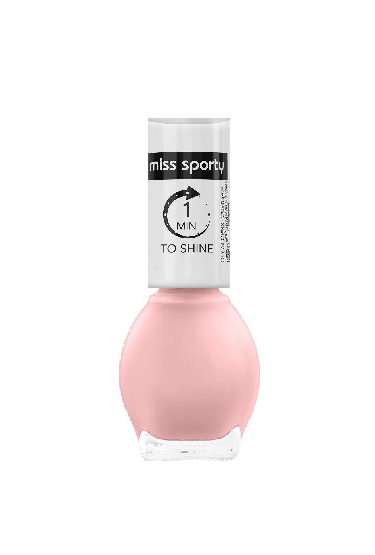 Miss Sporty lak na nehty 7 ml 1 min To Shine 113 světle růžový