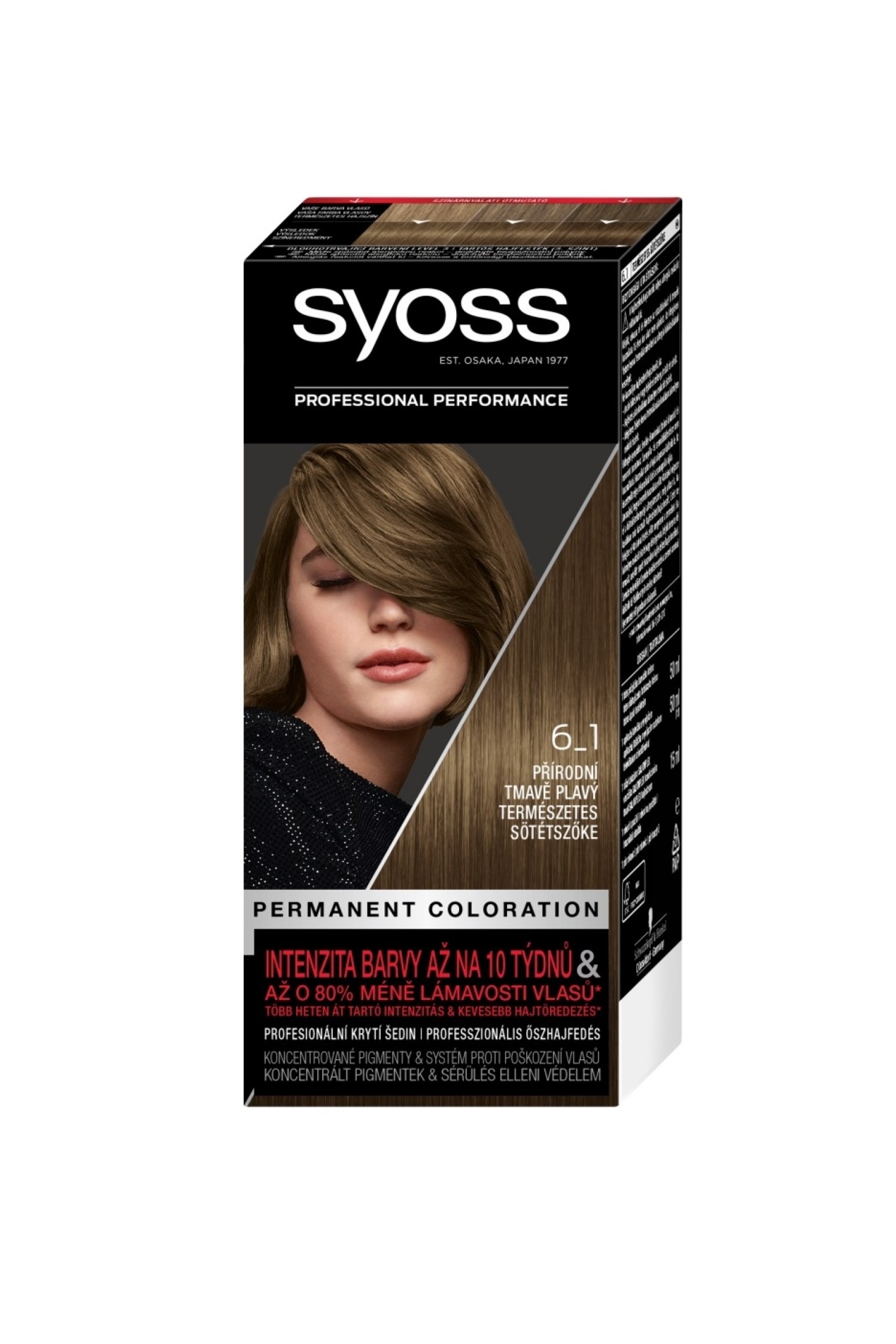 Syoss barva na vlasy Professional Performance 6-1 Přírodní Tmavě Plavý