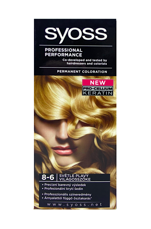 Syoss barva na vlasy Professional Performance 8-6 Světle plavý