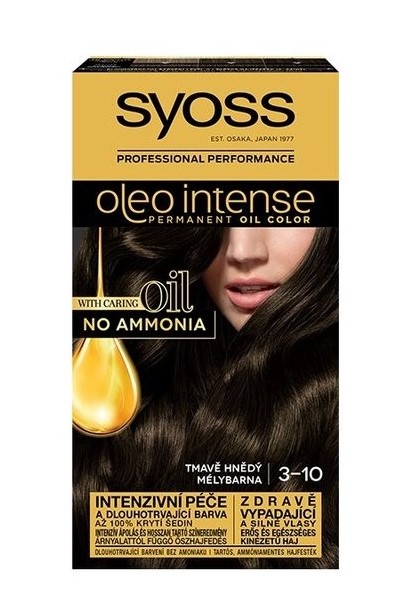 Syoss barva na vlasy Oleo Intense 3-10 Tmavě hnědý