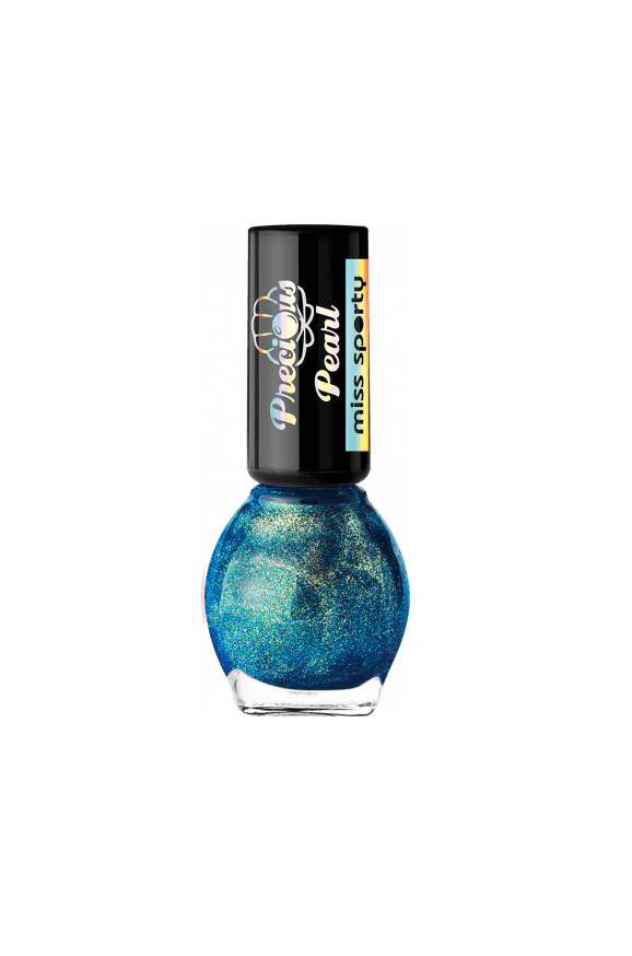Miss Sporty lak na nehty 7 ml Precious Pearl 050 Turquoise Pearls modro-zelený