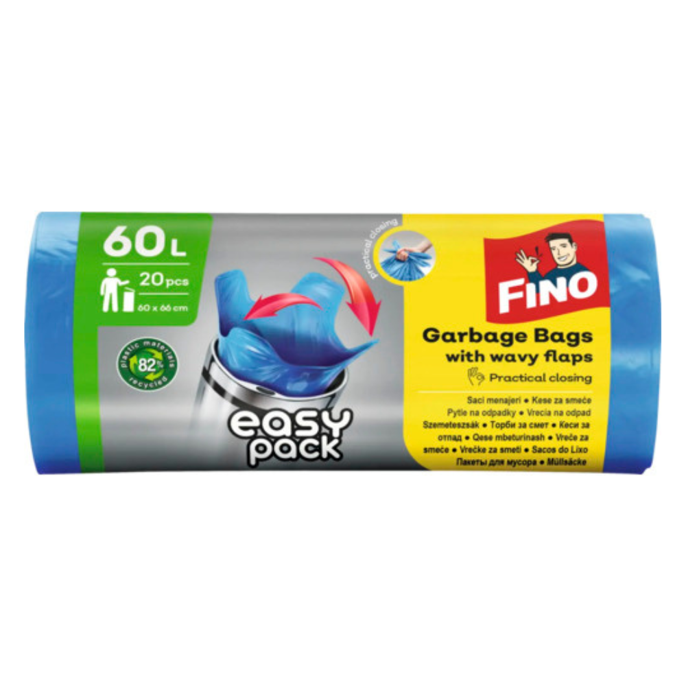 Fino 60 l pytle na odpad 20 ks 60x66 cm Blue