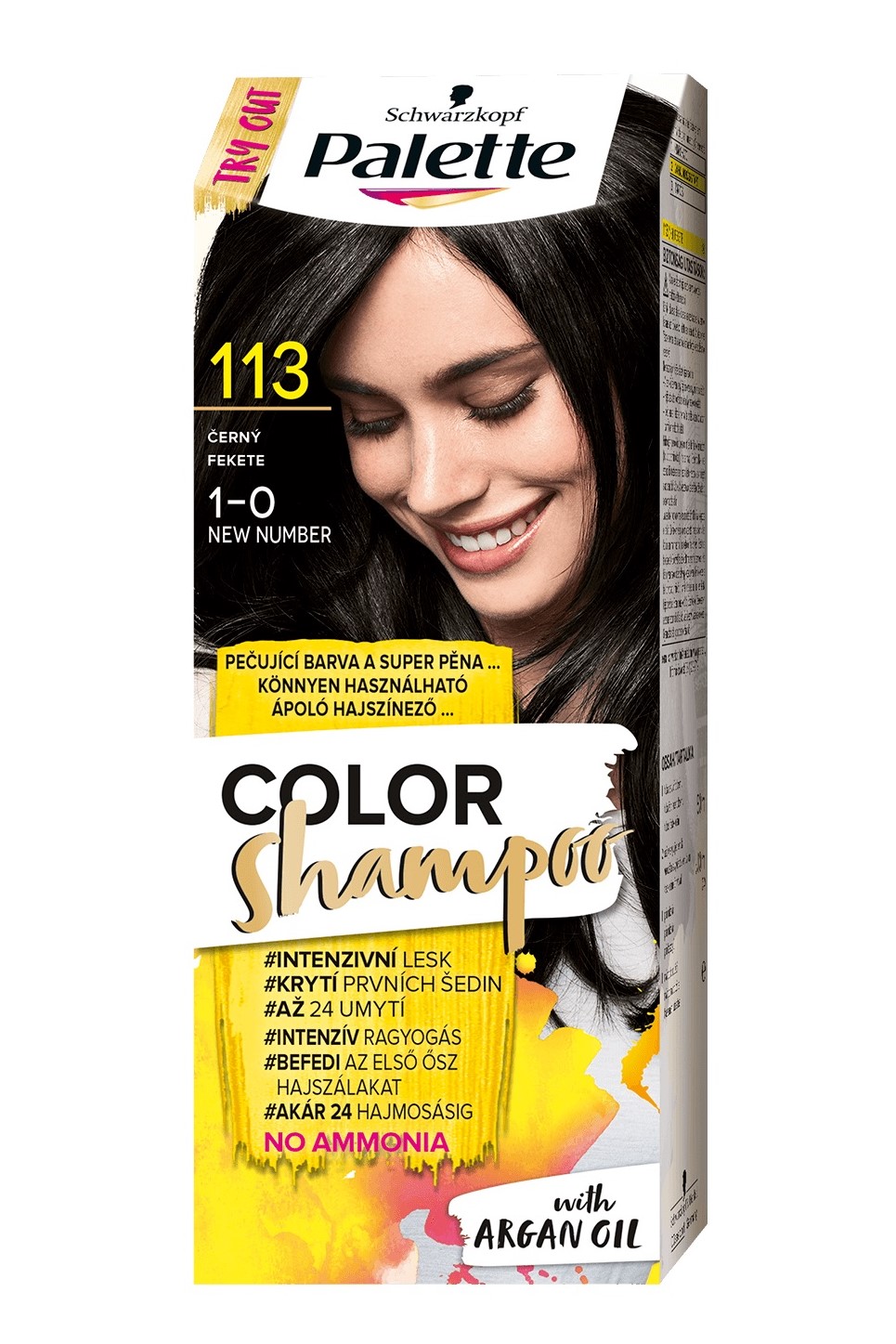 Palette Color Shampoo 1-0 (113) Černý