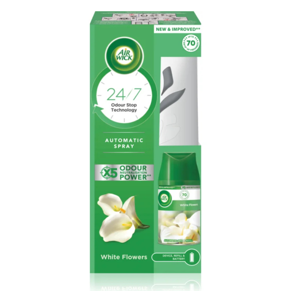 Air Wick Freshmatic strojek s náplní 250 ml Bílé květy frézie
