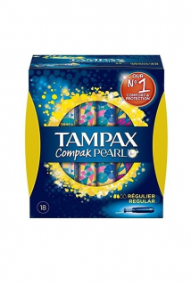 Tampax Pearl Compak tampony s aplikátorem 18 ks Regular