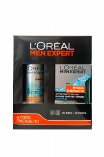 L'Oréal Men dárková kazeta Hydra Energetic Ice Impact (VPH + gel na holení)