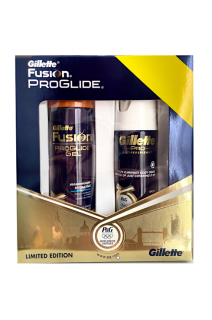 Gillette dárková kazeta Fusion Proglide (Gel na holení + antiperspirant)