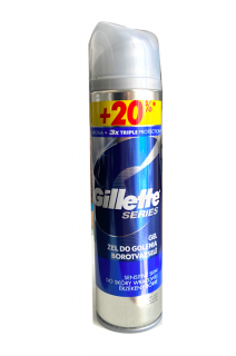 Gillette gel na holení 240 ml XL Series Sensitive Skin
