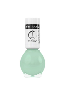Miss Sporty lak na nehty 7 ml 1 min To Shine 133 světle zelený