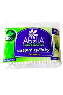 Abella vatové tyčinky 200 ks Premium Eco